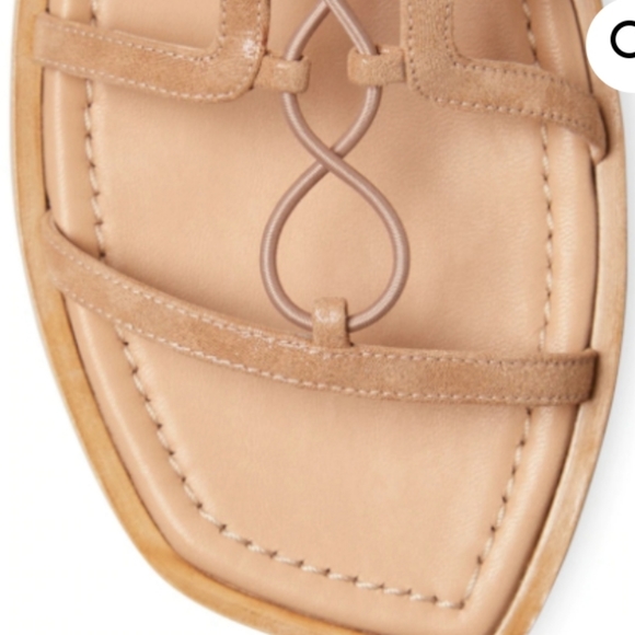 Stuart Weitzman Kora Lace-up Gladiator Sandals Tan -7 - Picture 5 of 9